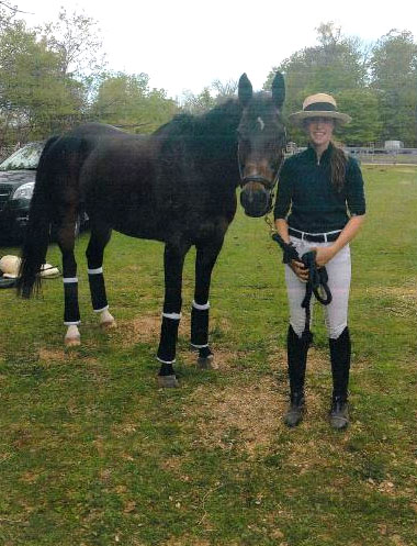 Emma & Prized Charis after completing their first Preliminary event at Grandview Horse Trials