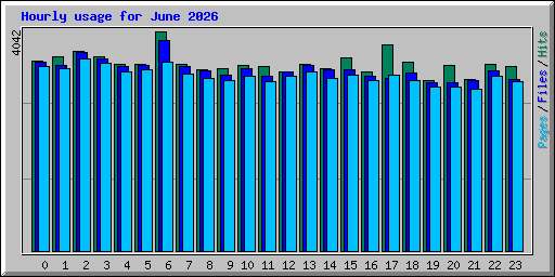 Hourly usage for June 2026