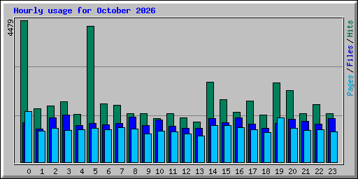 Hourly usage for October 2026